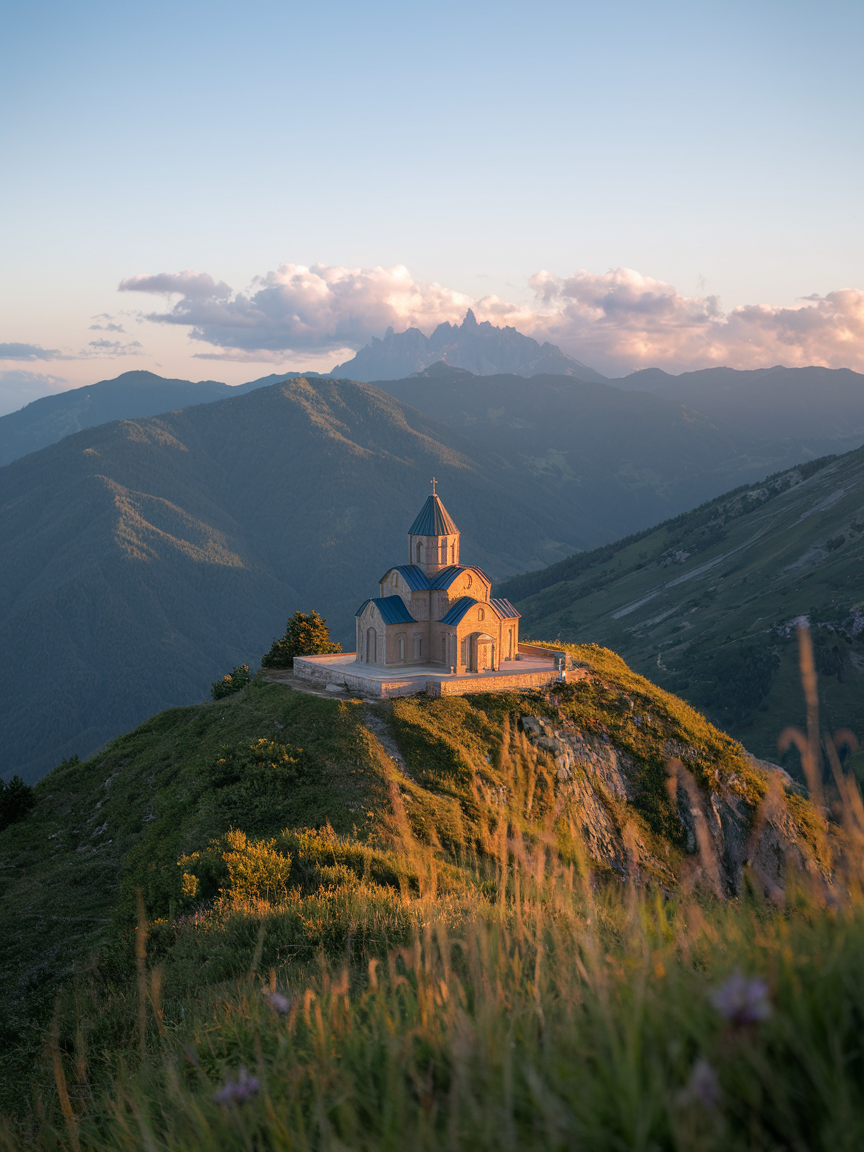 Kazbegi mountain region Georgia