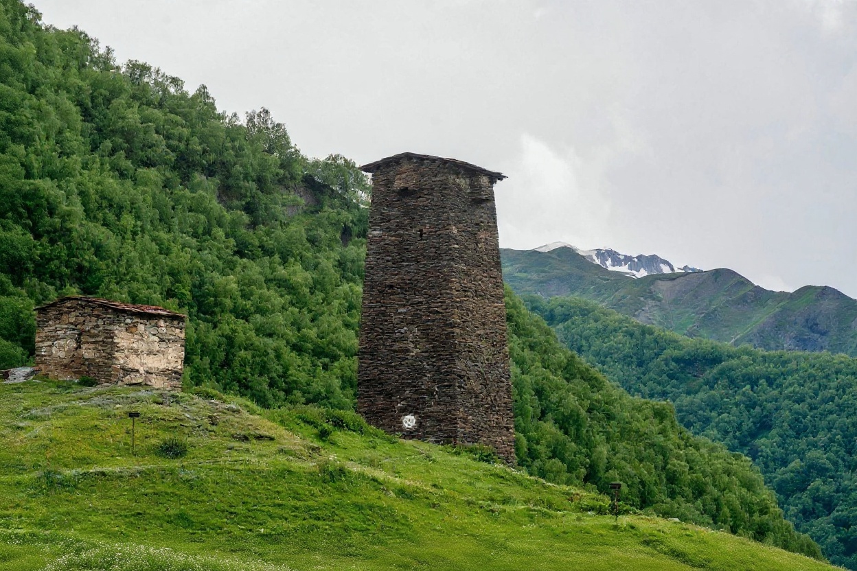 The Svan Towers and the Museum — Mestia Svaneti