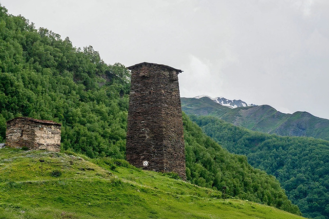The Svan Towers and the Museum — Mestia Svaneti, Vietnam