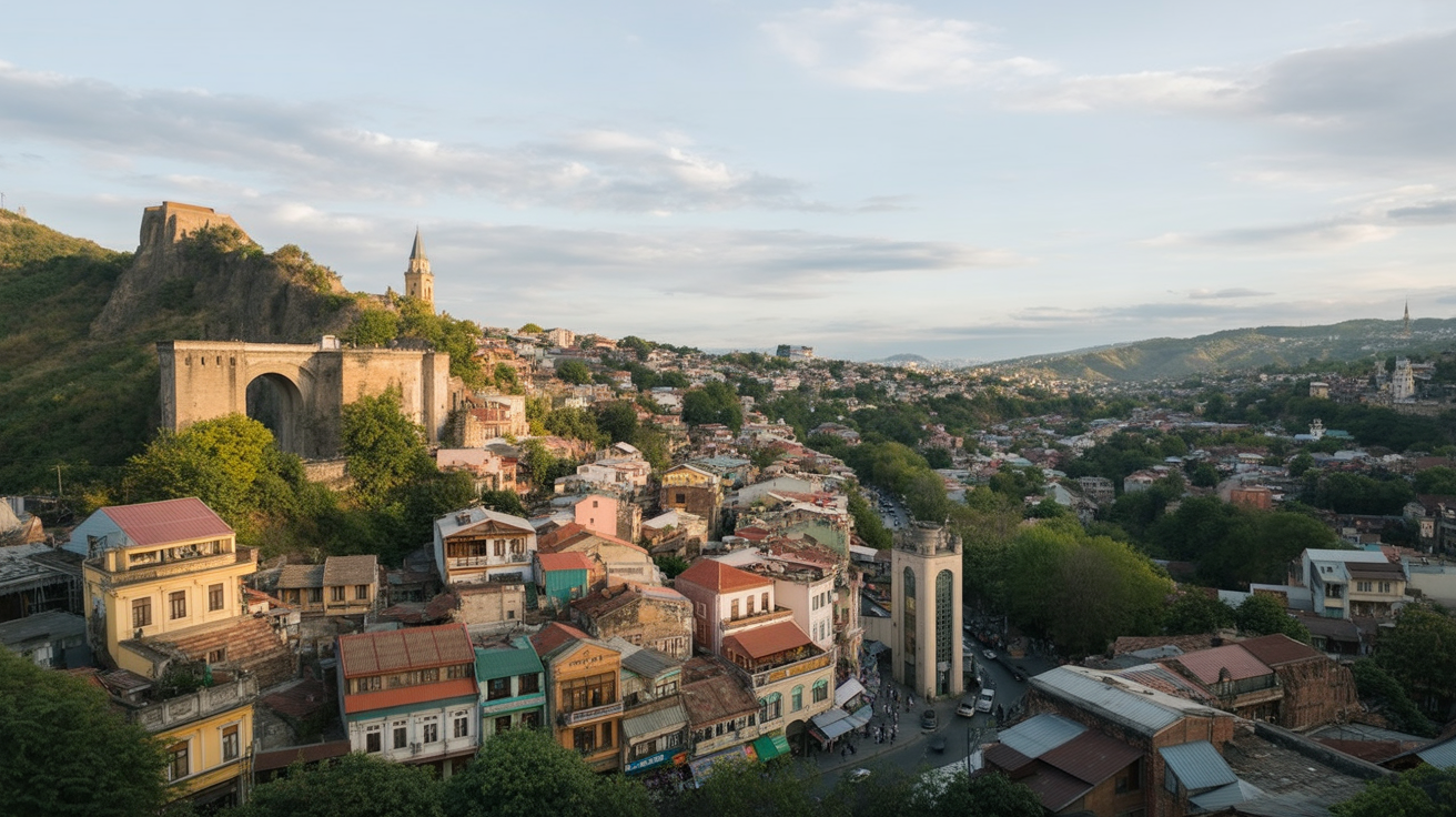 Narikala Fortress — free to walk up to, the best city view in Tbilisi, and the walls date to the 4th century